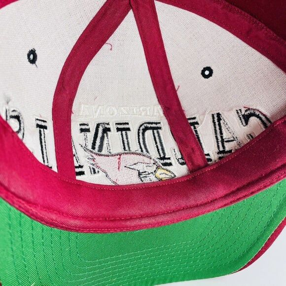 VTG 90's Starter NFL Arizona Cardinals Tri-Power Snapback Cap Hat Red Wool Logo - Picture 12 of 12